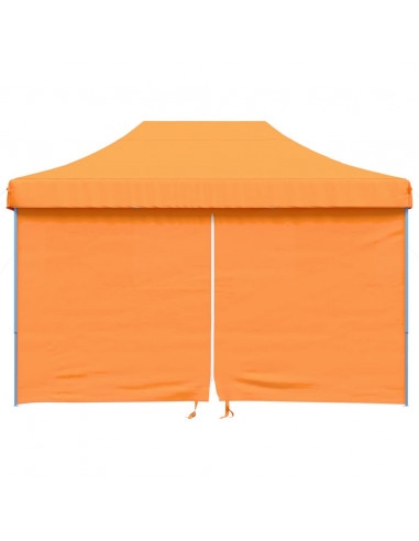 Tendone per Feste Pieghevole Pop-Up con 4 Pareti Arancione