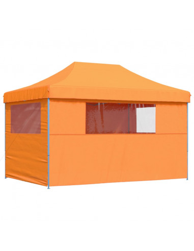 Tendone per Feste Pieghevole Pop-Up con 4 Pareti Arancione