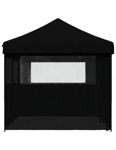 Tendone per Feste Pieghevole Pop-Up con 4 Pareti Nero
