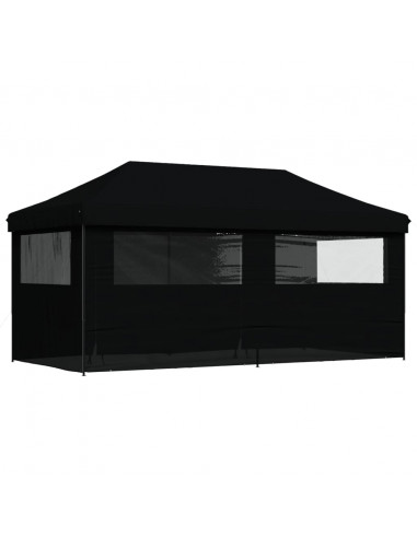 Tendone per Feste Pieghevole Pop-Up con 4 Pareti Nero