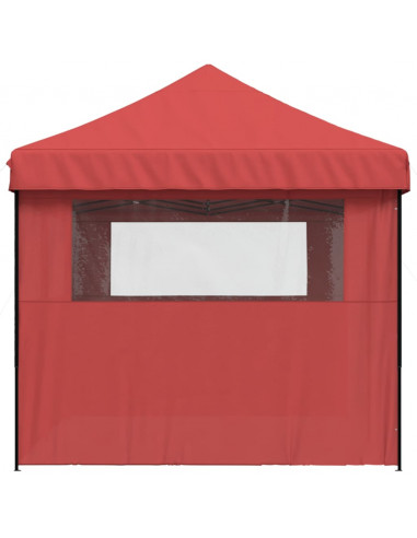Tendone per Feste Pieghevole Pop-Up con 3 Pareti Bordò
