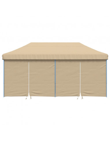 Tendone per Feste Pieghevole Pop-Up con 4 Pareti Beige