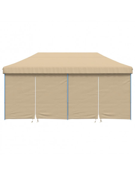 Tendone per Feste Pieghevole Pop-Up con 4 Pareti Beige