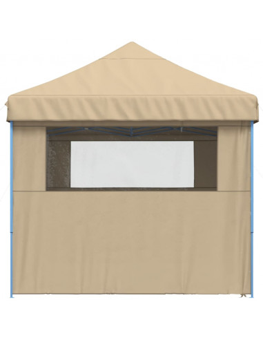 Tendone per Feste Pieghevole Pop-Up con 4 Pareti Beige