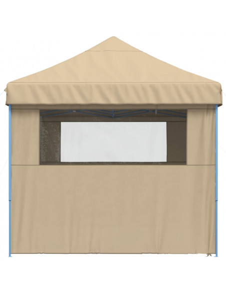 Tendone per Feste Pieghevole Pop-Up con 4 Pareti Beige