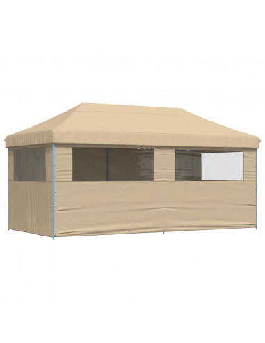 Tendone per Feste Pieghevole Pop-Up con 4 Pareti Beige