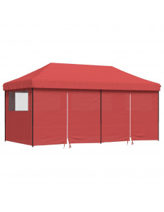 Tendone per Feste Pieghevole Pop-Up con 4 Pareti Bordò 2