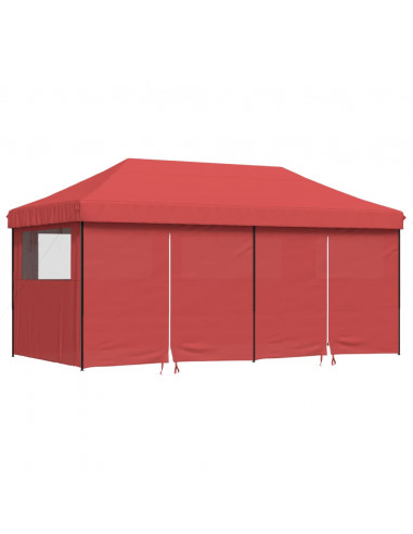 Tendone per Feste Pieghevole Pop-Up con 4 Pareti Bordò