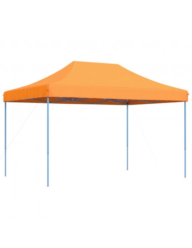 Tenda da Festa Pieghevole Pop-Up Arancione 410x279x315 cm