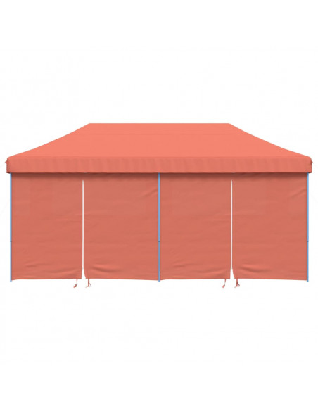 Tendone per Feste Pieghevole Pop-Up con 4 Pareti Terracotta