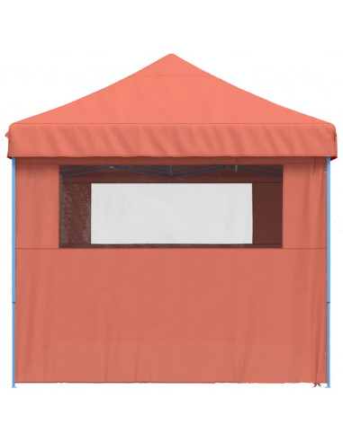 Tendone per Feste Pieghevole Pop-Up con 4 Pareti Terracotta