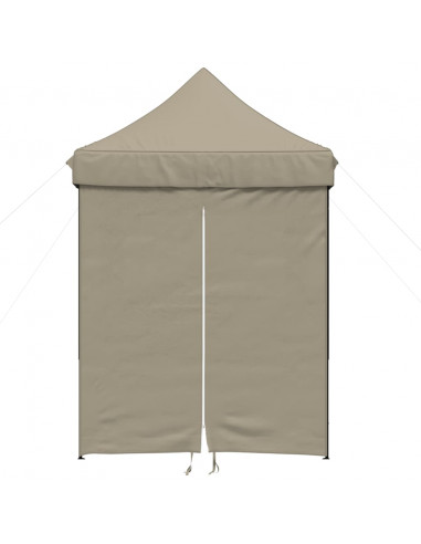 Tendone per Feste Pieghevole Pop-Up con 4 Pareti Tortora