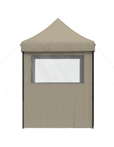 Tendone per Feste Pieghevole Pop-Up con 4 Pareti Tortora