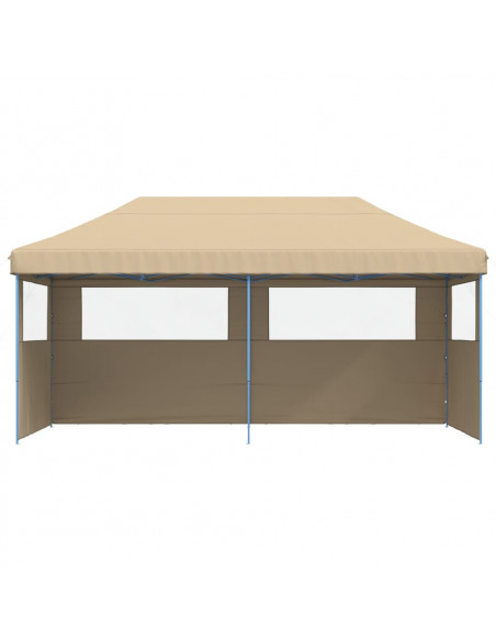 Tendone per Feste Pieghevole Pop-Up con 3 Pareti Beige
