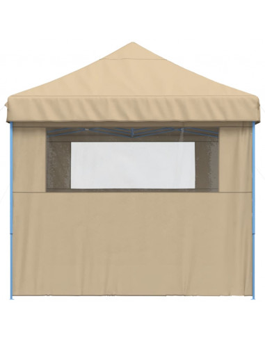 Tendone per Feste Pieghevole Pop-Up con 3 Pareti Beige