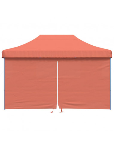 Tendone per Feste Pieghevole Pop-Up con 4 Pareti Terracotta
