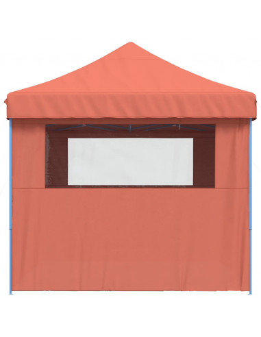 Tendone per Feste Pieghevole Pop-Up con 4 Pareti Terracotta