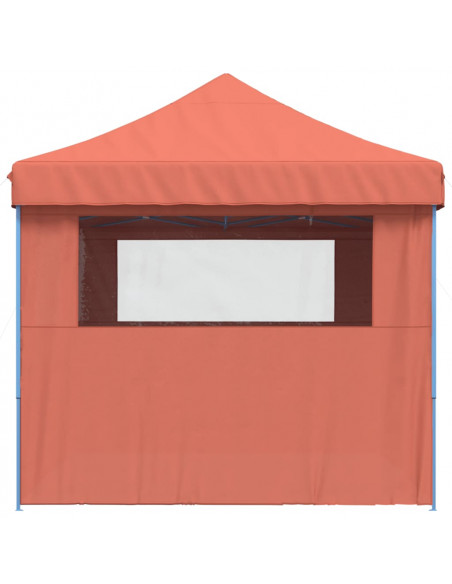 Tendone per Feste Pieghevole Pop-Up con 4 Pareti Terracotta