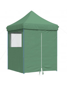 Tendone per Feste Pieghevole Pop-Up con 4 Pareti Verde 2