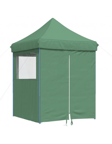 Tendone per Feste Pieghevole Pop-Up con 4 Pareti Verde