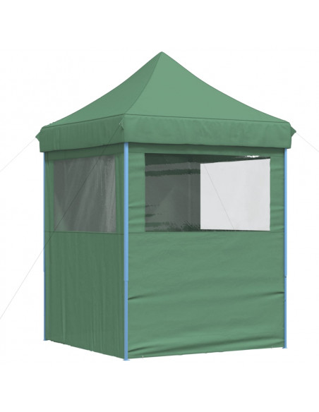 Tendone per Feste Pieghevole Pop-Up con 4 Pareti Verde