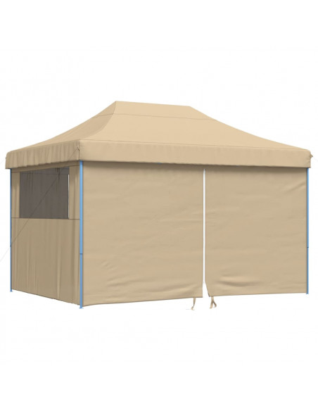 Tendone per Feste Pieghevole Pop-Up con 4 Pareti Beige