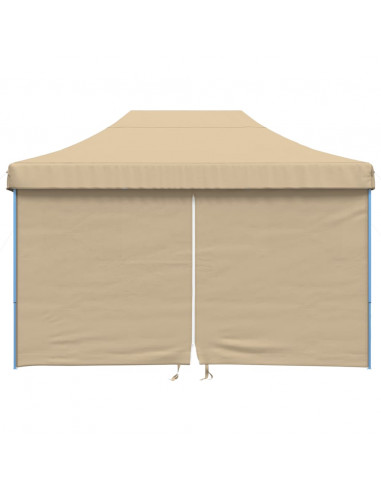 Tendone per Feste Pieghevole Pop-Up con 4 Pareti Beige