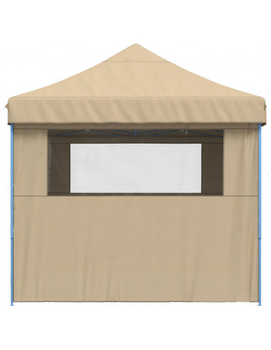 Tendone per Feste Pieghevole Pop-Up con 4 Pareti Beige