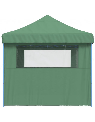 Tendone per Feste Pieghevole Pop-Up con 3 Pareti Verde