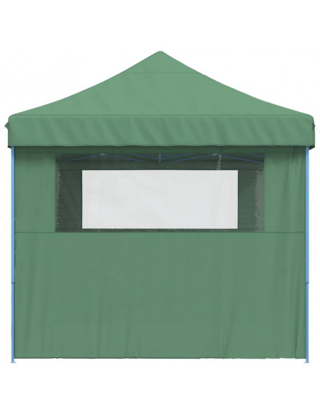 Tendone per Feste Pieghevole Pop-Up con 3 Pareti Verde