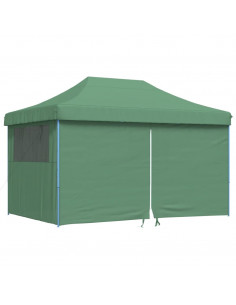Tendone per Feste Pieghevole Pop-Up con 4 Pareti Verde 2