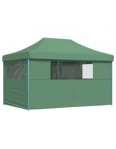 Tendone per Feste Pieghevole Pop-Up con 4 Pareti Verde