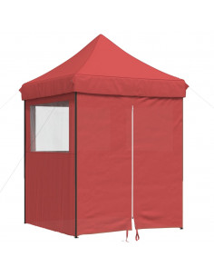Tendone per Feste Pieghevole Pop-Up con 4 Pareti Bordò 2