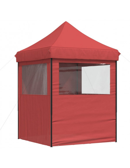 Tendone per Feste Pieghevole Pop-Up con 4 Pareti Bordò