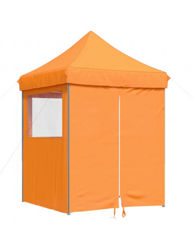 Tendone per Feste Pieghevole Pop-Up con 4 Pareti Arancione