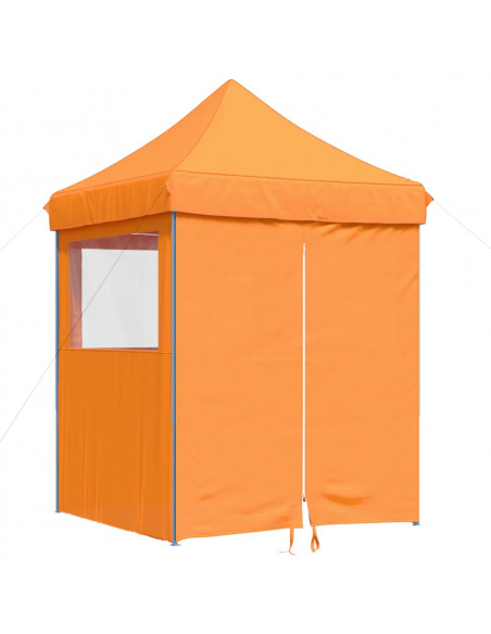 Tendone per Feste Pieghevole Pop-Up con 4 Pareti Arancione