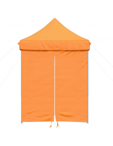 Tendone per Feste Pieghevole Pop-Up con 4 Pareti Arancione