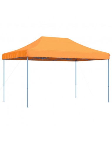 Tenda da Festa Pieghevole Pop-Up Arancione 292x292x315 cm