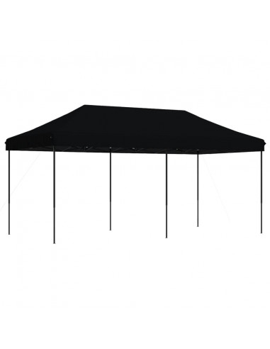 Tenda da Festa Pieghevole Pop-Up Nero 580x292x315 cm