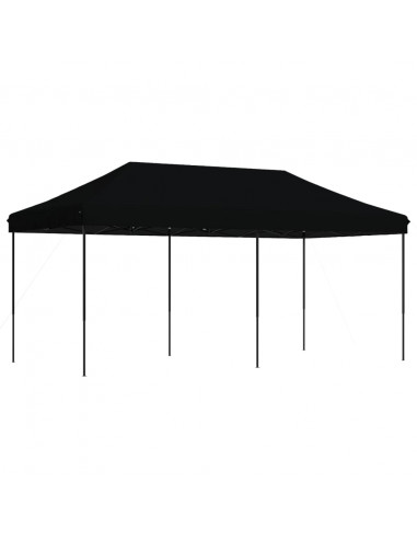 Tenda da Festa Pieghevole Pop-Up Nero 580x292x315 cm