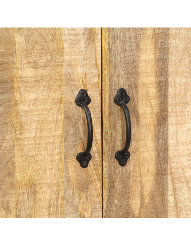 Libreria 60x35x180 cm in Legno Massello di Mango