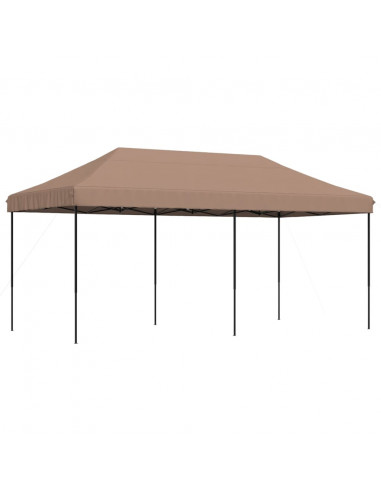 Tenda da Festa Pieghevole Pop-Up Tortora 580x292x315 cm