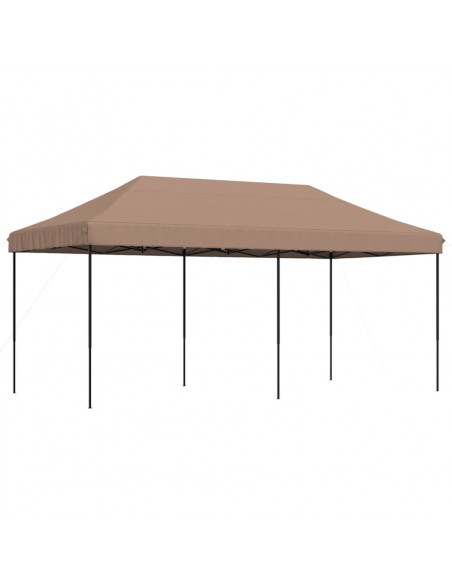 Tenda da Festa Pieghevole Pop-Up Tortora 580x292x315 cm