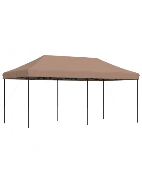 Tenda da Festa Pieghevole Pop-Up Tortora 580x292x315 cm