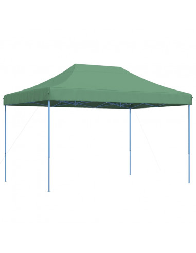 Tenda da Festa Pieghevole Pop-Up Verde 410x279x315 cm
