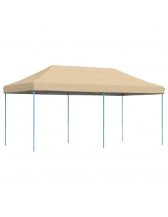 Tenda da Festa Pieghevole Pop-Up Beige 580x292x315 cm 2
