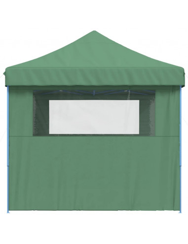 Tendone per Feste Pieghevole Pop-Up con 3 Pareti Verde