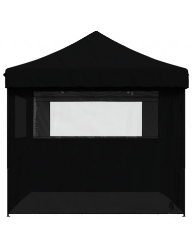 Tendone per Feste Pieghevole Pop-Up con 4 Pareti Nero
