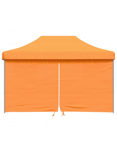 Tendone per Feste Pieghevole Pop-Up con 4 Pareti Arancione