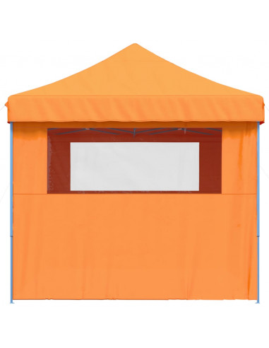 Tendone per Feste Pieghevole Pop-Up con 4 Pareti Arancione